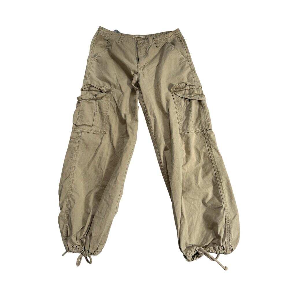 Levi's Pants '94 Baggy Women's 30 Tan Cargo Drawstring Hem - Picture 6 of 6